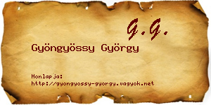 Gyöngyössy György névjegykártya